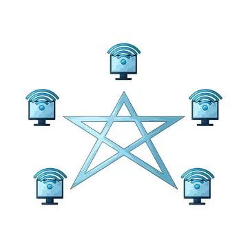 Network mesh illustration Stock Illustration