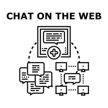 Network messaging connecting users online via digital chat 스톡 일러스트