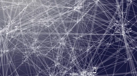 Network of model phones and ip addresses Video stock 32399309