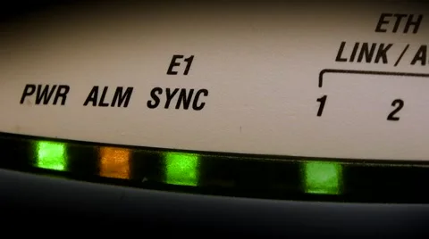 Network / Modem Communication lights LEDs Var1 Video stock 45398634