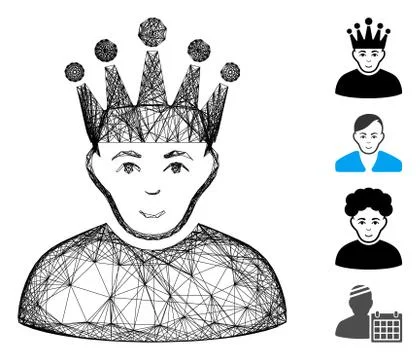 Network Moderator Vector Mesh Stock Illustration