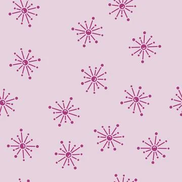 Network molecular structure glyph seamless pattern Illustrazione stock