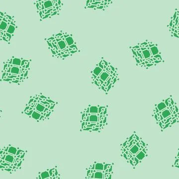 Network molecular structure glyph vector seamless pattern イラスト素材
