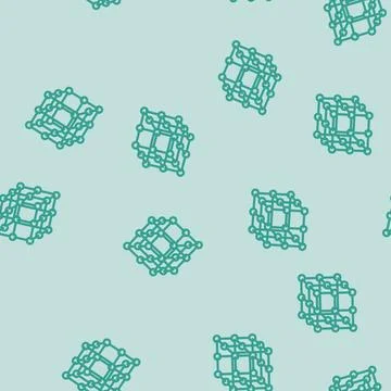 Network molecular structure line vector seamless pattern イラスト素材