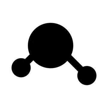 Network, molecule, atom or structure icon. Vector illustration isolated on white Stock Illustration