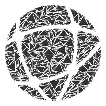 Network Mosaic of Triangles Stock Illustration