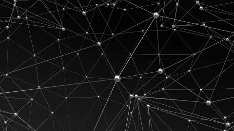 Network in motion Illustrazione stock