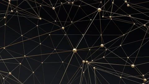 Network in motion Illustrazione stock