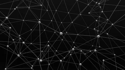 Network in motion Illustrazione stock