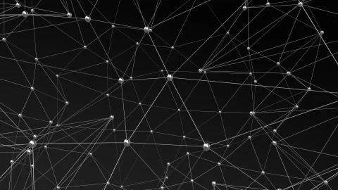 Network in motion Illustrazione stock