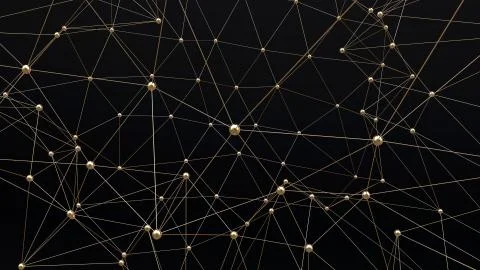 Network in motion Illustrazione stock