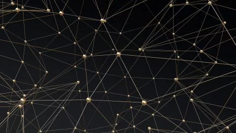 Network in motion Stock Illustration