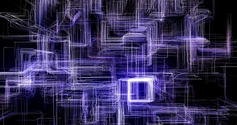 Network neuron technology - 01 Video stock 105505536