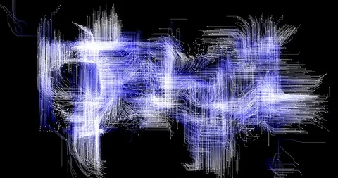 Network neuron technology - 07 Stock Footage 105505228