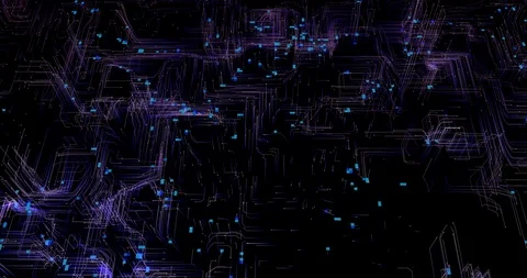 Network neuron technology Video stock 107681060