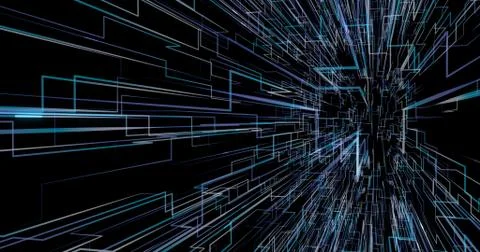 Network neuron technology 库存插图