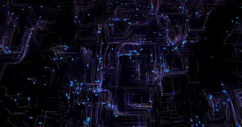 Network neuron technology 스톡 일러스트