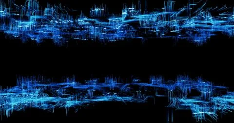 Network neuron technology 库存插图