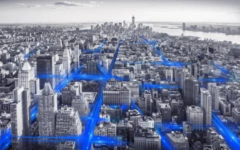 Network new york 스톡 사진