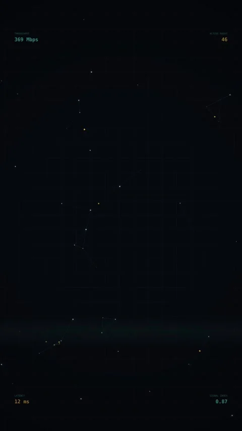 Network node animation, glowing connected lines vertical Stock-Footage 342844716