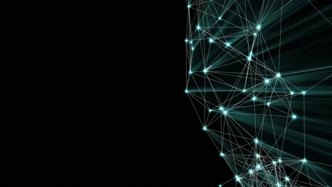 Network node background with beautiful color combination Stock Footage 141069042