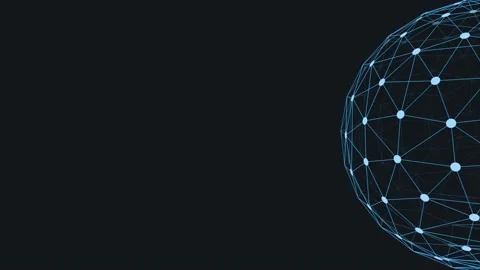 Network node connections globe background Stock Footage 144063918