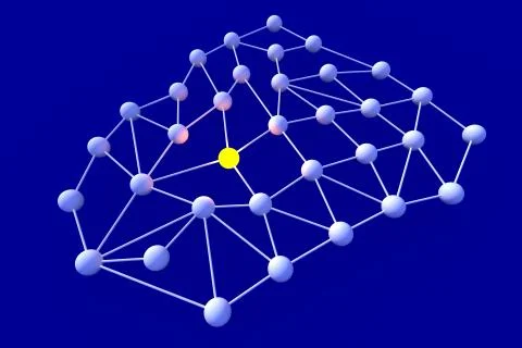 Network node Stock Illustration