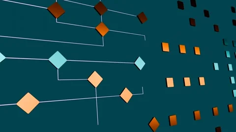 Network, node tree, concept, decission, connection. Stock Footage 289655009