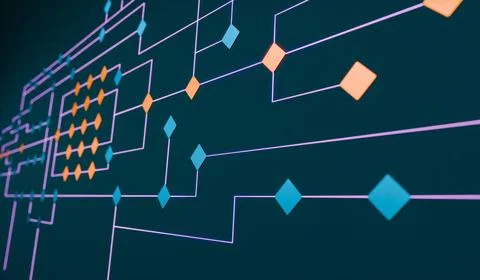  Network, node tree, concept, decission, connection. Node tree, concept, i... Stock Photos