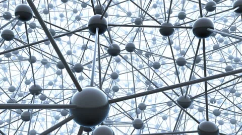 Network nodes background loop Stock Footage 7734603