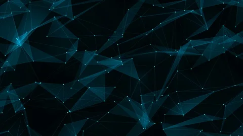 Network with nodes connected background. Stock Footage 89996011