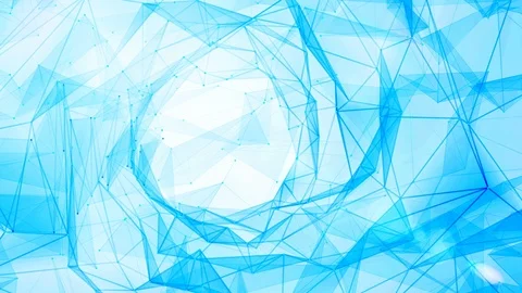 Network with nodes connected background. Technology concept Stock Footage 117321803