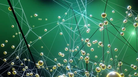 Network nodes  in the data cloud spreading out and expanding Stock Footage 138741082