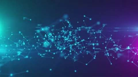 Network Nodes Security Connections Engagement Online Sharing Stock Footage 302888199