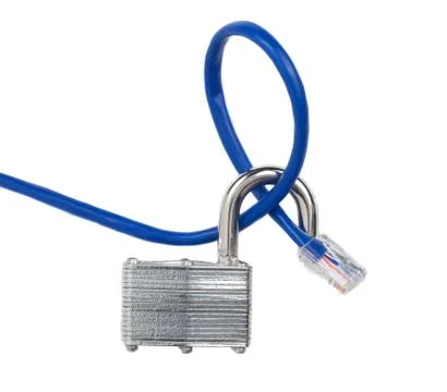 Network not secure Stock Photos