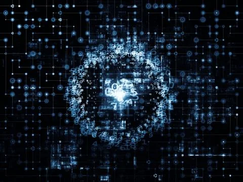 Network Numbers Stock Illustration