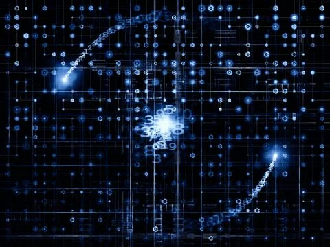 Network Numbers Stock Illustration