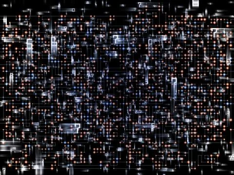 Network Numbers Illustrazione stock