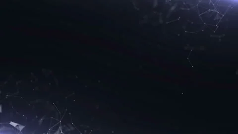 Network operation. Abstract technologic background with stripes and particles Stock Footage 112866171