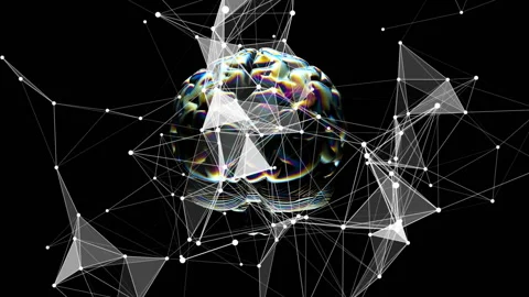 Network operation. Connection of objects in consciousness. Interrelation Vídeo Stock 93998307