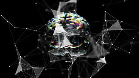 Network operation. Connection of objects in consciousness. Interrelation Vídeo Stock 93999741