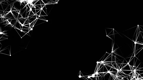 Network operation. plexus business cinematic background. Place for text Stock Footage 89077840