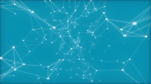 Network operation.Fly through abstract 3D rendering of a scientific technology Stock Footage 98218770