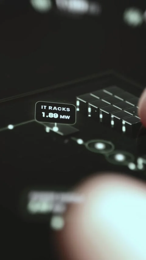 Network Operations Capacity Planning Screen with Interactive Data Stock Footage 340560616