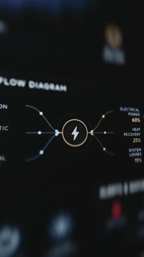 Network Operations Energy Distribution Interface Stock Footage 340542269