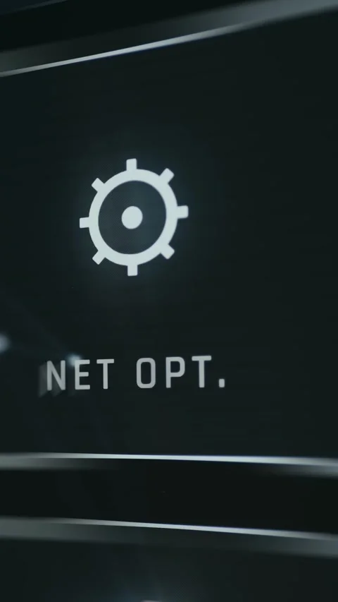 Network optimization concept shown with a gear icon Stock Footage 335867409