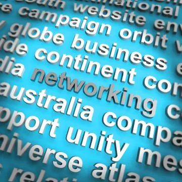 Network or networking concept icon means interlinking and exchan Stock Illustration