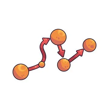 Network path illustration Ilustração Stock