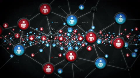 Network Of People Black Stock-Footage 65067353