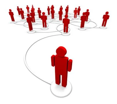 Network Of People - Communication Links Stock Illustration